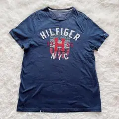 トミーヒルフィガー　半袖Tシャツ　ロゴ　紺　ネイビー　S 綿100% コットン