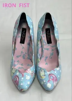 IRON FIST☆ハイヒール38☆水色☆人魚☆ピンヒール【美品】