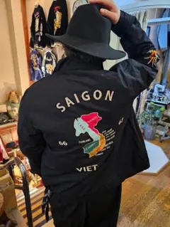 復刻】60's ベトナム（マップ柄）ジャケット○BLACK○M○51205 - メルカリ