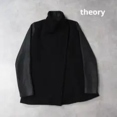 美品 洗える Theory ジャージーフードジャケット Knit Double - メルカリ