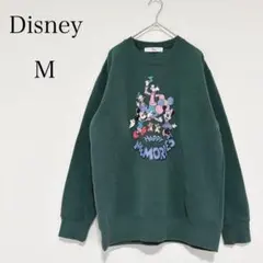 Disney ディズニー トレーナー ミッキー ミニー 古着 ヴィンテージ【M】のサムネイル