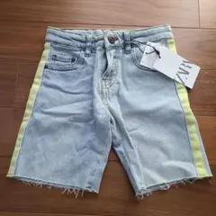 ZARA ライトブルーデニム　 ハーフパンツ サイズタグあり