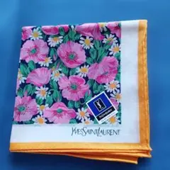 Yves Saint Laurent 花柄ハンカチ
