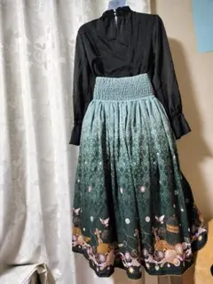 axes femme ブラウス　ロングスカート　クラロリ　ガーリー　ロリータ