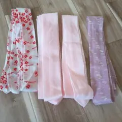 和装小物 ピンクと紫の帯締め4本セット