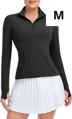 ⭐️新品⭐️ハーフジップ 長袖 レディース ジップシャツ ランニングジャケット