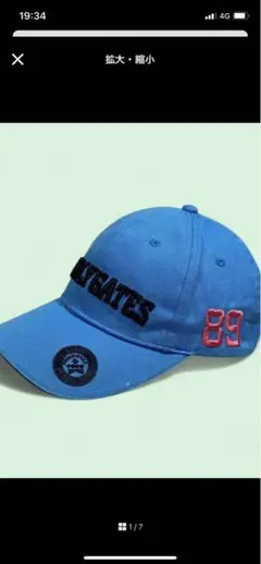 青色キャップ GATES 89 PG FEARLESS