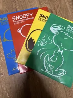 レトロ　スヌーピー　クリアファイル　セット