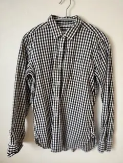 無印良品　M ギンガムチェック 長袖シャツ