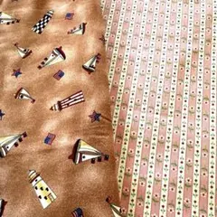 綿 プリント生地 2枚セット