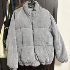 ダウンジャケット コーデュロイ