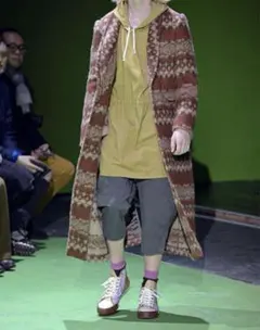 極美品！コムデギャルソンオムプリュス　チェスターコート　アルパカ　ネイティブ柄