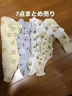 【まとめ売り】UNIQLO ベビー肌着　長肌着　ロンパース