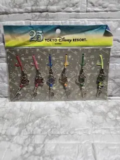 東京ディズニーリゾート 25周年記念 ストラップ 6個セット