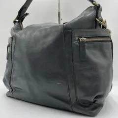 良品 COACH ショルダーバッグ レザー ブラック 2way 斜め掛け