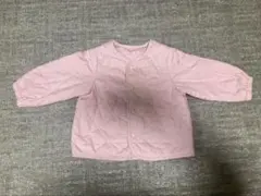 ユニクロベビー 星柄キルティングブルゾン ピンク