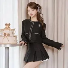 Darich スパンコールツイードジャケット、ミニスカート