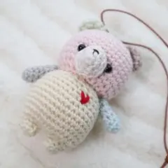 り*り様 いなりのあみぐるみ　コットン　くま　S