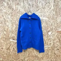 NOMBRE IMPAIR ニットカーディガン 毛100% ブルー レディース