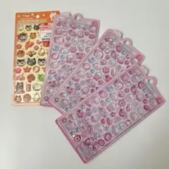 【新品】3Dステッカー 4点セット 立体シール 猫 ぷっくり