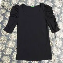 パフスリーブ T-シャツ５部袖