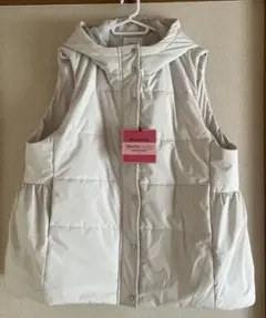 vanilla studio バックペプラム　中綿ベスト　4L