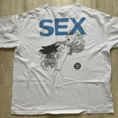 ドラゴンボー　SEXデザイン ホワイトTシャツ Lサイズ