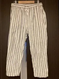 スタジオクリップ　リネンストライプテーパードパンツ Mサイズのサムネイル
