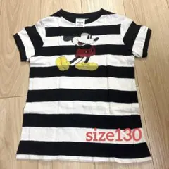 デニムダンガリー⭐︎ミッキーボーダーTEE130のサムネイル