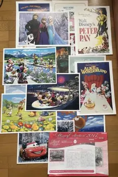 2017年読売新聞★ディズニーコレクションキャラクターアートポスターセット17枚