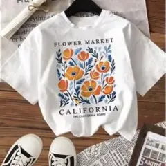 【新品】 フラワーマーケット カリフォルニア Tシャツ Lサイズ