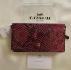COACH コーチ 長財布 スネーク ストラップ付きのサムネイル