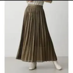 【美品】AZUL by moussy グロッシープリーツスカート　S