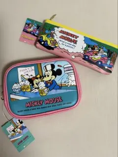 Welcome Friends Disney ミッキーマウスポーチ 2点セット