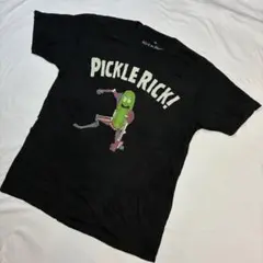 3595] USA古着 Tシャツ 半袖 黒M リック モーティ アメリカ古着