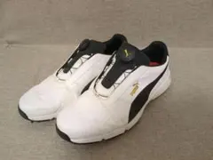 【無料配送】Puma プーマ イグナイト ゴルフシューズ 白／黒　25.5㎝