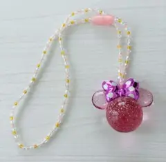 ディズニー ミニー 光るおもちゃ ペンダント ネックレス