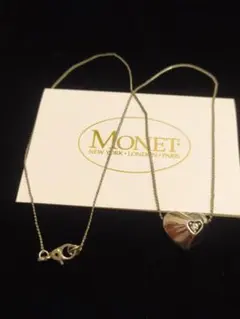 MONET　モネ　シルバー　ネックレス　ハート　ハート　チャーム ペンダント