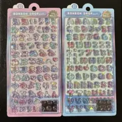 ボンボンドロップシール　ひらがな　アルファベット えいもじ　レインボー　正規品