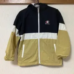 Champion フード付きジャケット 黒・白・ベージュ　キッズ　140cm