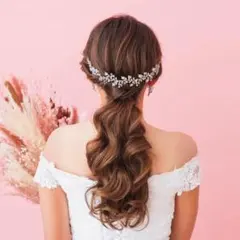 Just married ブライダルアクセサリー　ヘッドドレス