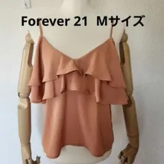 Forever 21　Mサイズ フリル キャミソール オレンジトップスのサムネイル