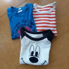 長袖Tシャツ ロンT まとめ売り 3点セット 90㎝