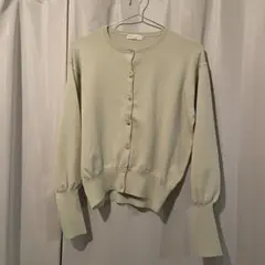 earth music&ecology ライトグリーンカーディガン