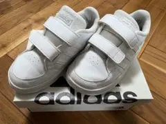 adidas キッズスニーカー ホワイト 16cm アディダス