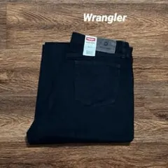 未使用品 ラングラー ブラックデニムパンツ　ジーンズW38レギュラーフィット 黒のサムネイル