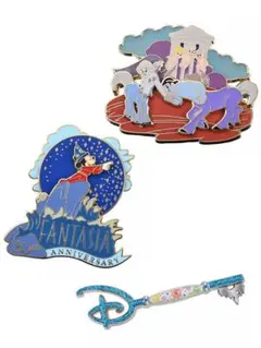 ディズニー　ピンバッジ　3点セット