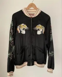 希少 又吉さん着用　HOUSTON スカジャン HOUSTON ヒューストン 虎 刺繍 スカジャン スーベニア ピース又吉着用