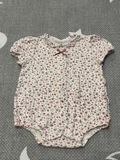 赤ちゃんの城　花柄ロンパース 70cm