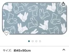 【限定価格】 Dick Bruna こうさぎ 室内用玄関マット グレーミッフィー